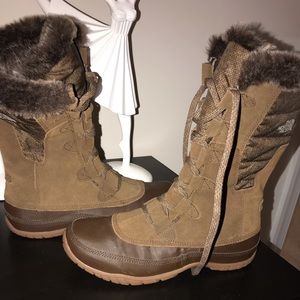 Brown NorthFace Snow Boots